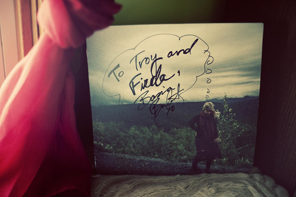 Our signed Basia Bulat record.