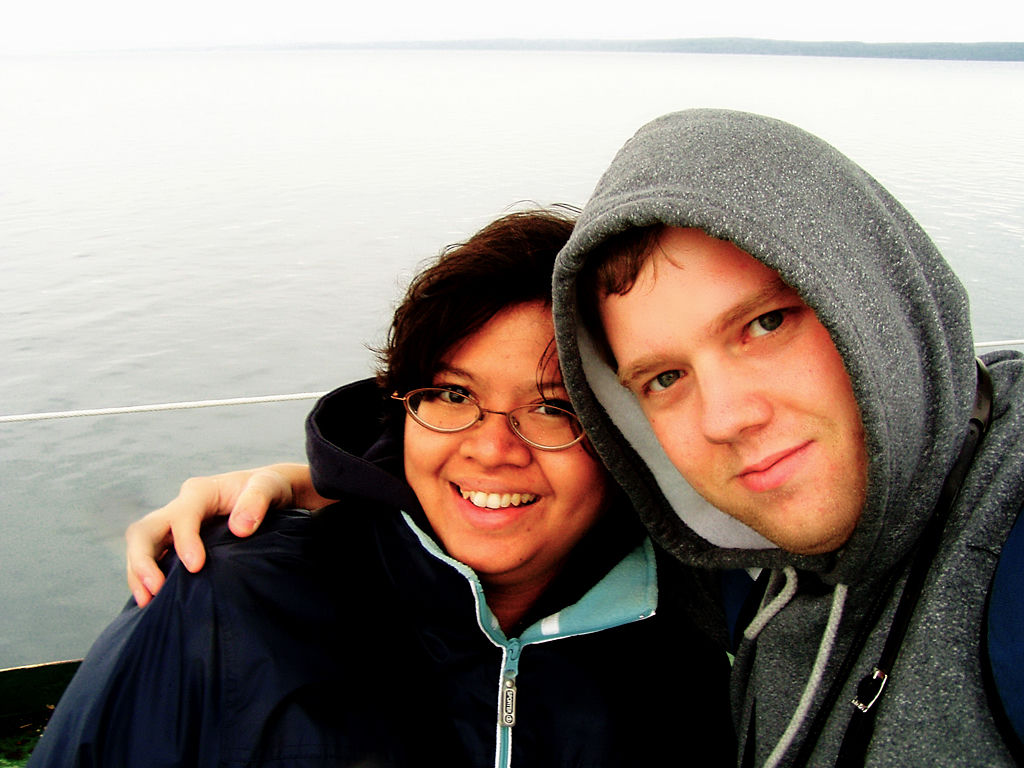 Husband and me.